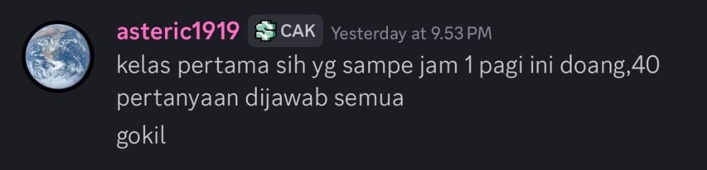 Testimonial from Member CAK
