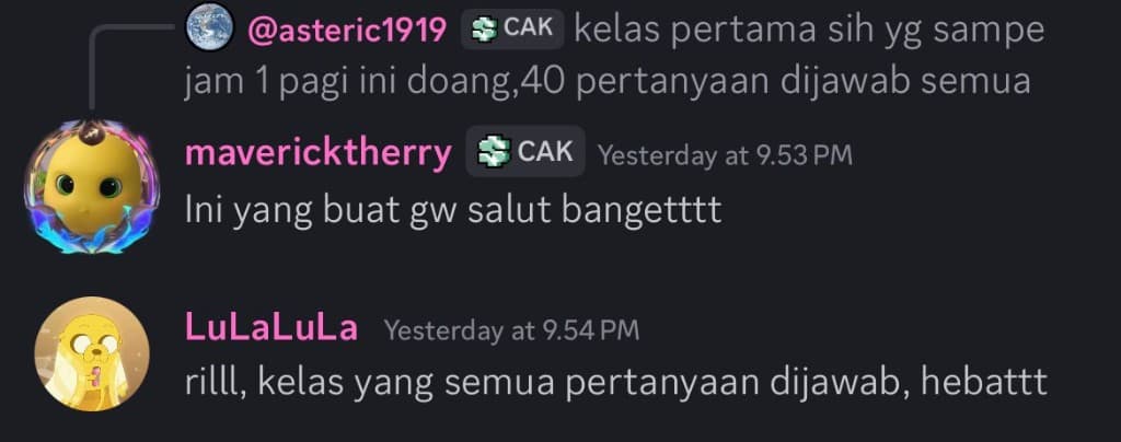 Testimonial from Member CAK