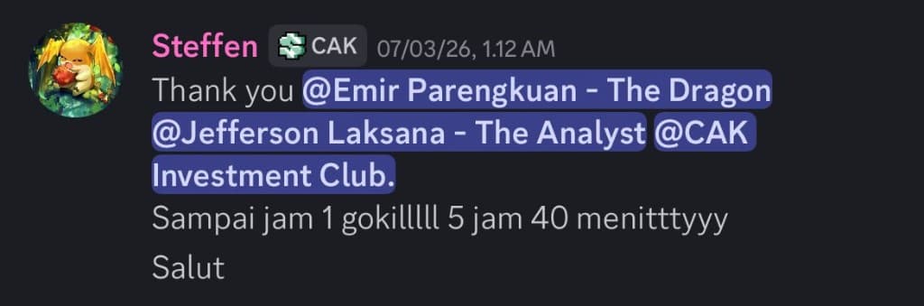 Testimonial from Member CAK