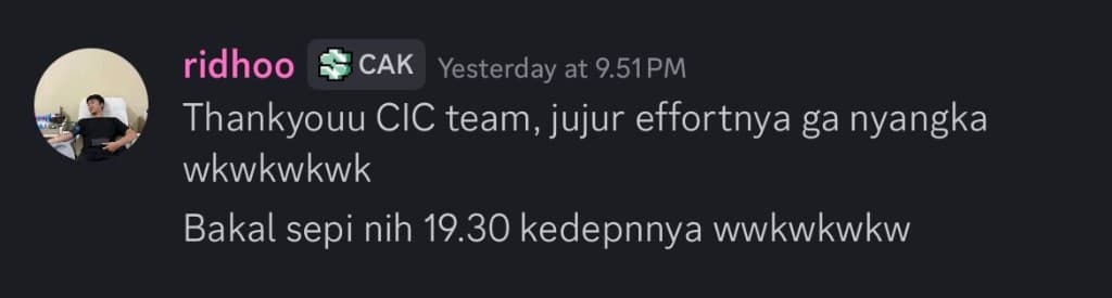 Testimonial from Member CAK